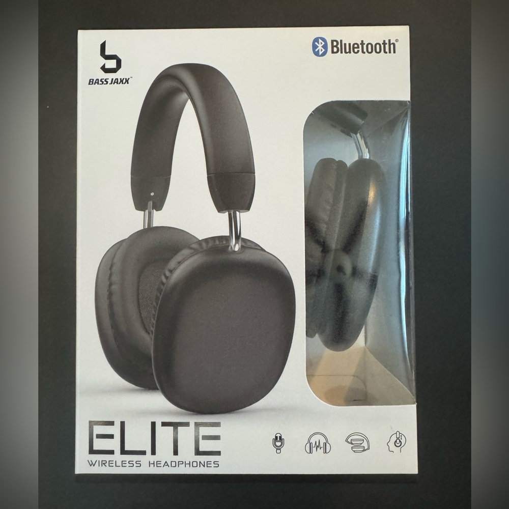 ELITE (wireless) HEADPHONES BLUETOOTH BASS JAXX High quality sound. (NWT)